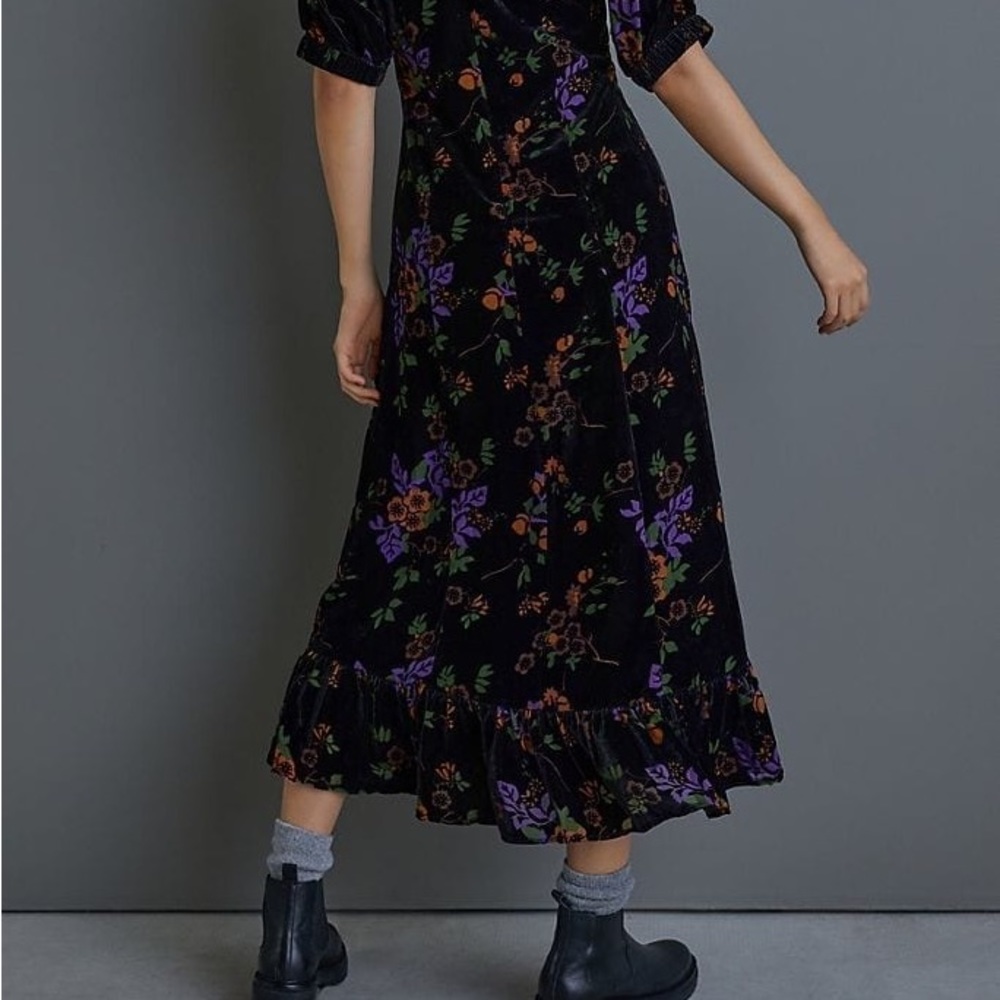 Anthropologie Velvet Maxi Dress